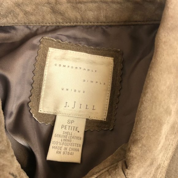 J.Jill Light Brown Leather Jacket Size Small - Picture 5 of 5